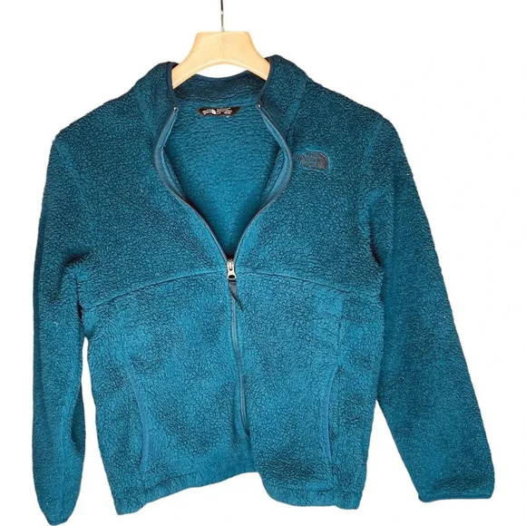 The North Face Teal Full Zip Fleece Sweater Jacket - Picture 1 of 11